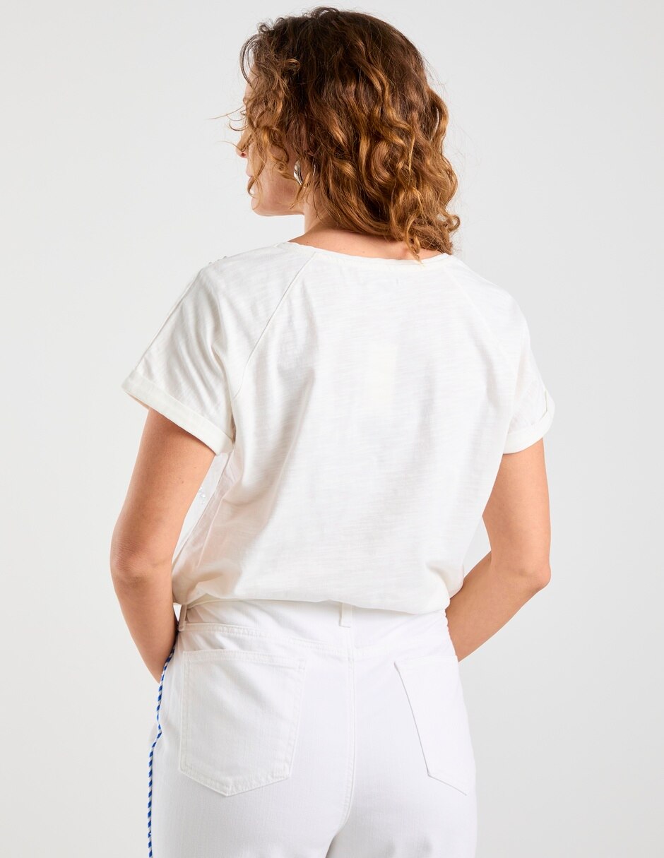 Blusa manga corta para mujer 11