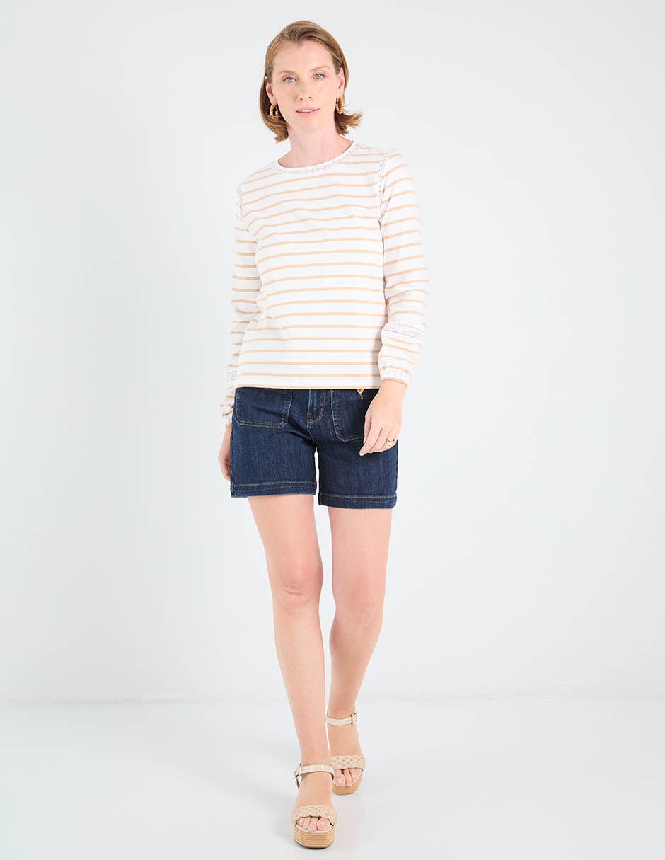 Blusa manga larga para mujer 3