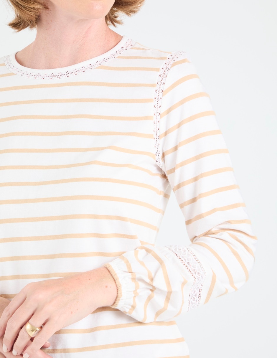 Blusa manga larga para mujer 4