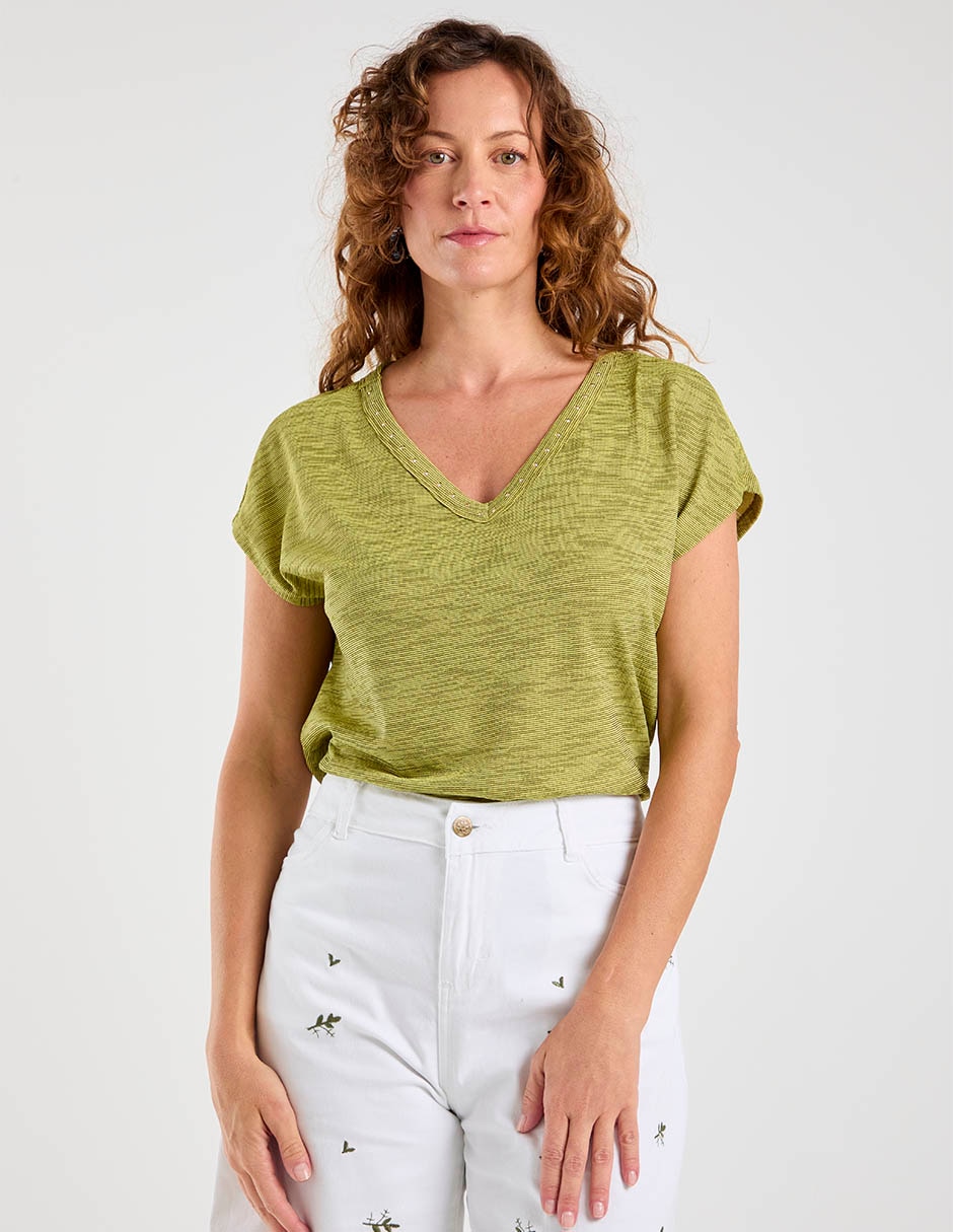 Blusa manga corta para mujer 1