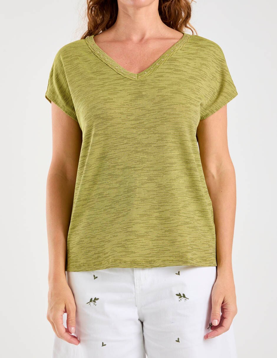 Blusa manga corta para mujer 13