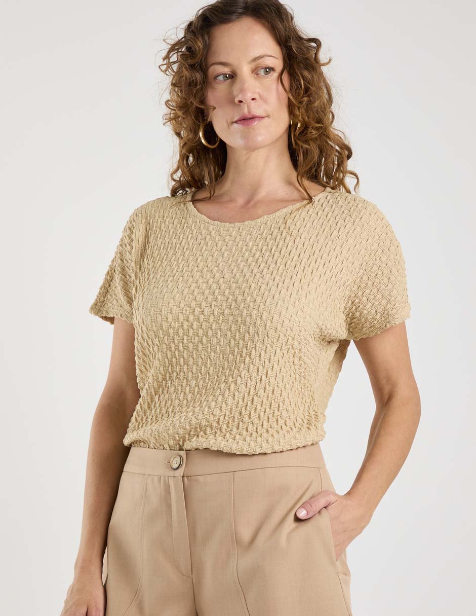 Blusa manga corta para mujer 8
