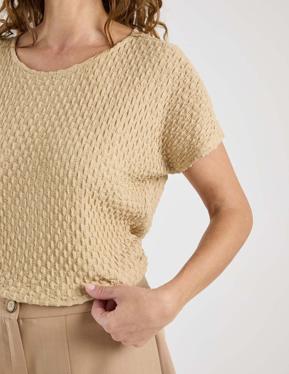 Blusa manga corta para mujer 11
