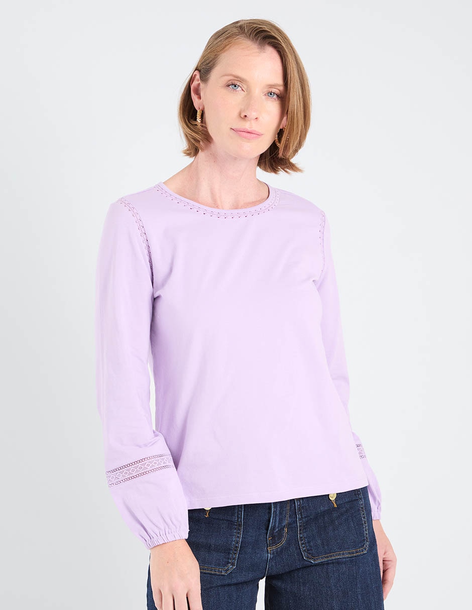 Blusa manga larga para mujer