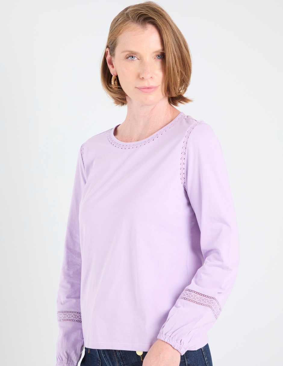 Blusa manga larga para mujer 21