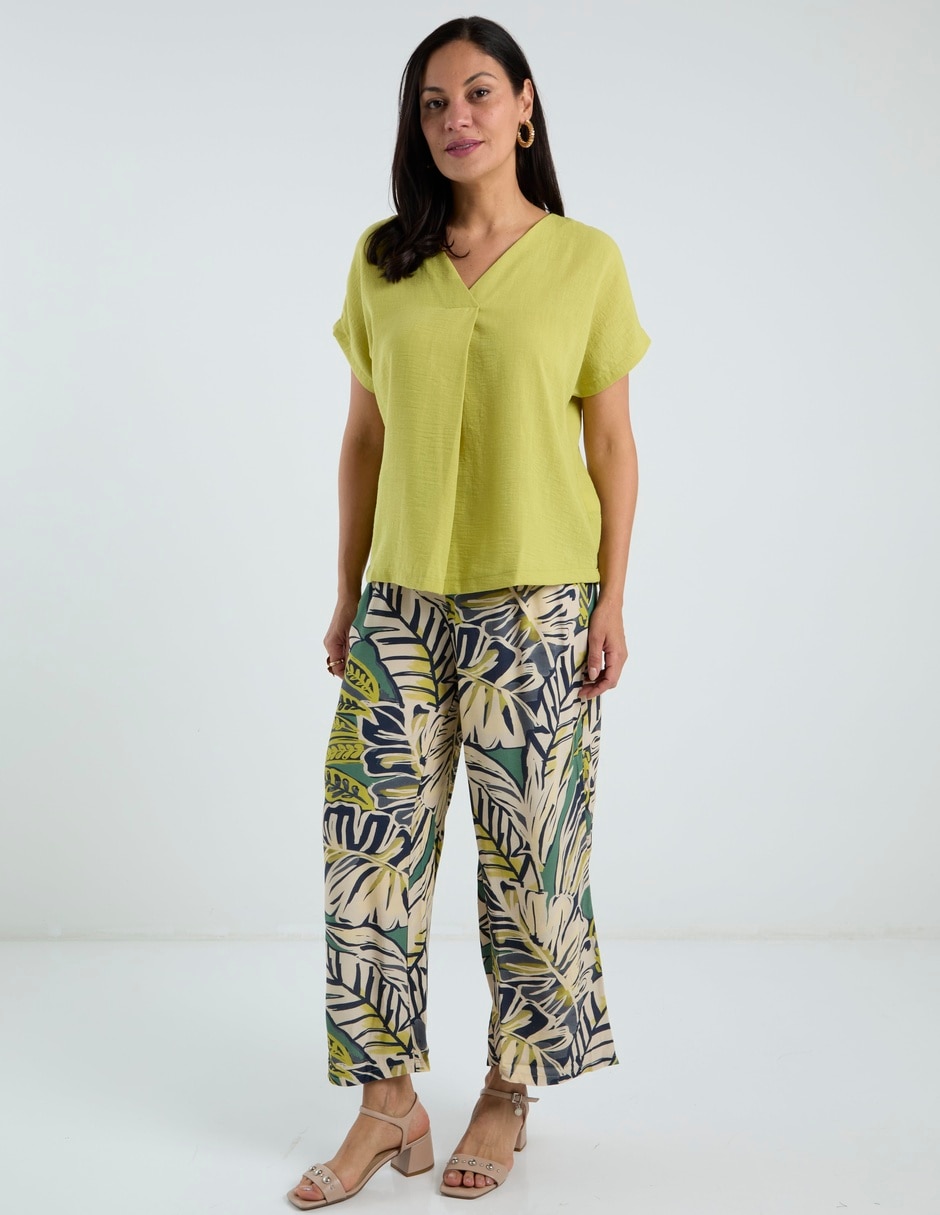 Pantalón relaxed amplio para mujer 8