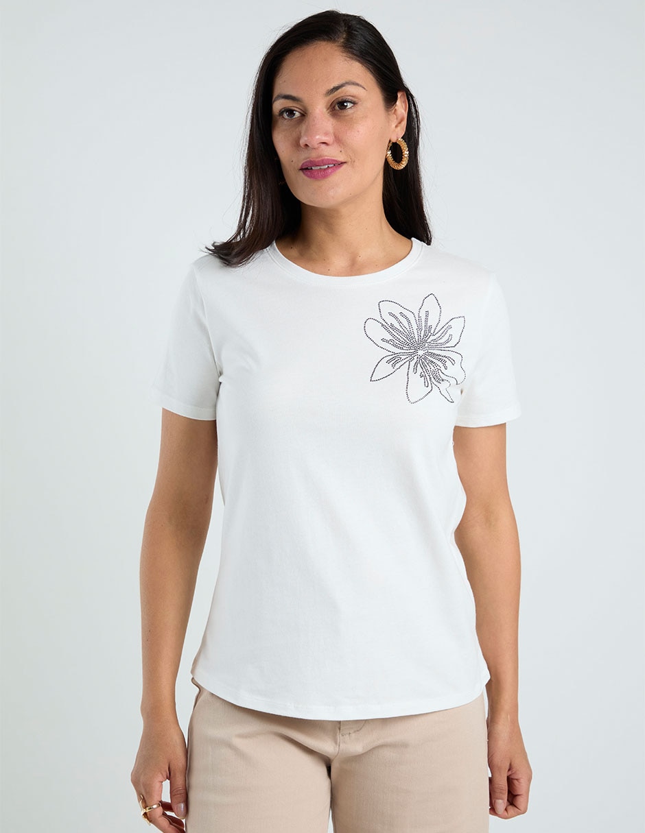 Blusa manga corta para mujer 1