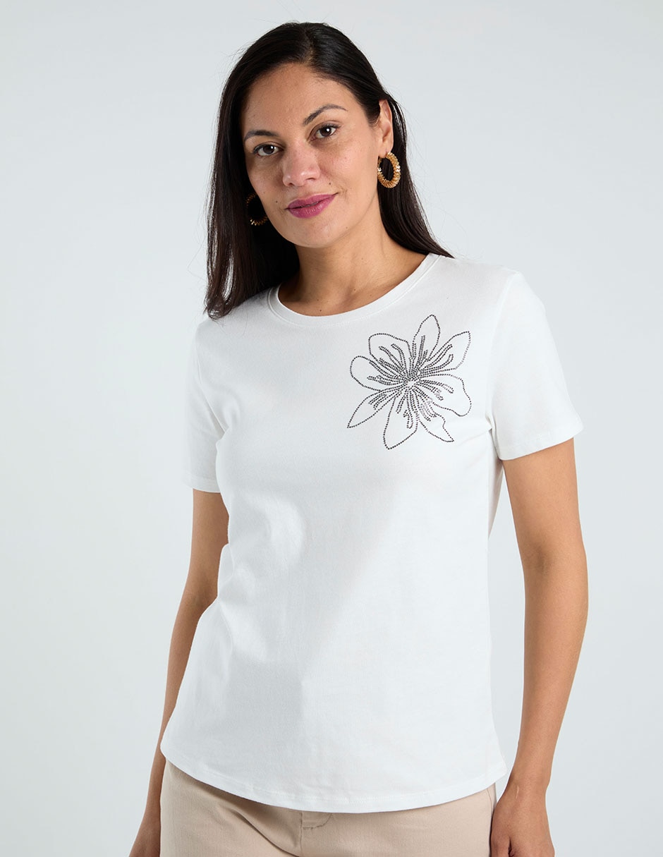 Blusa manga corta para mujer 7