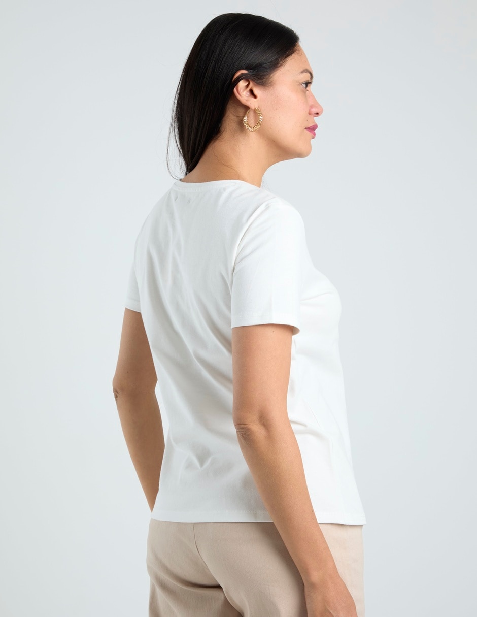 Blusa manga corta para mujer 11