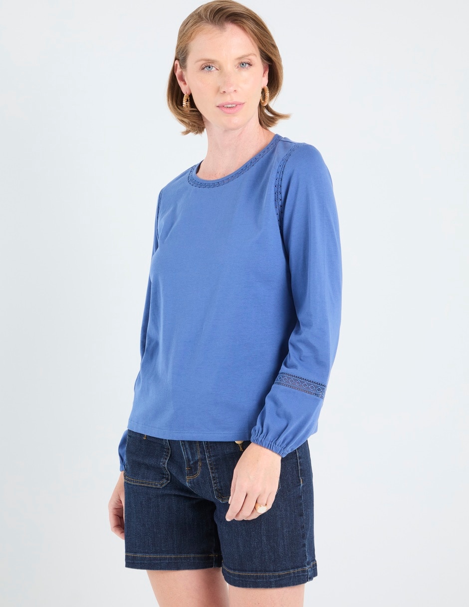 Blusa manga larga para mujer 26