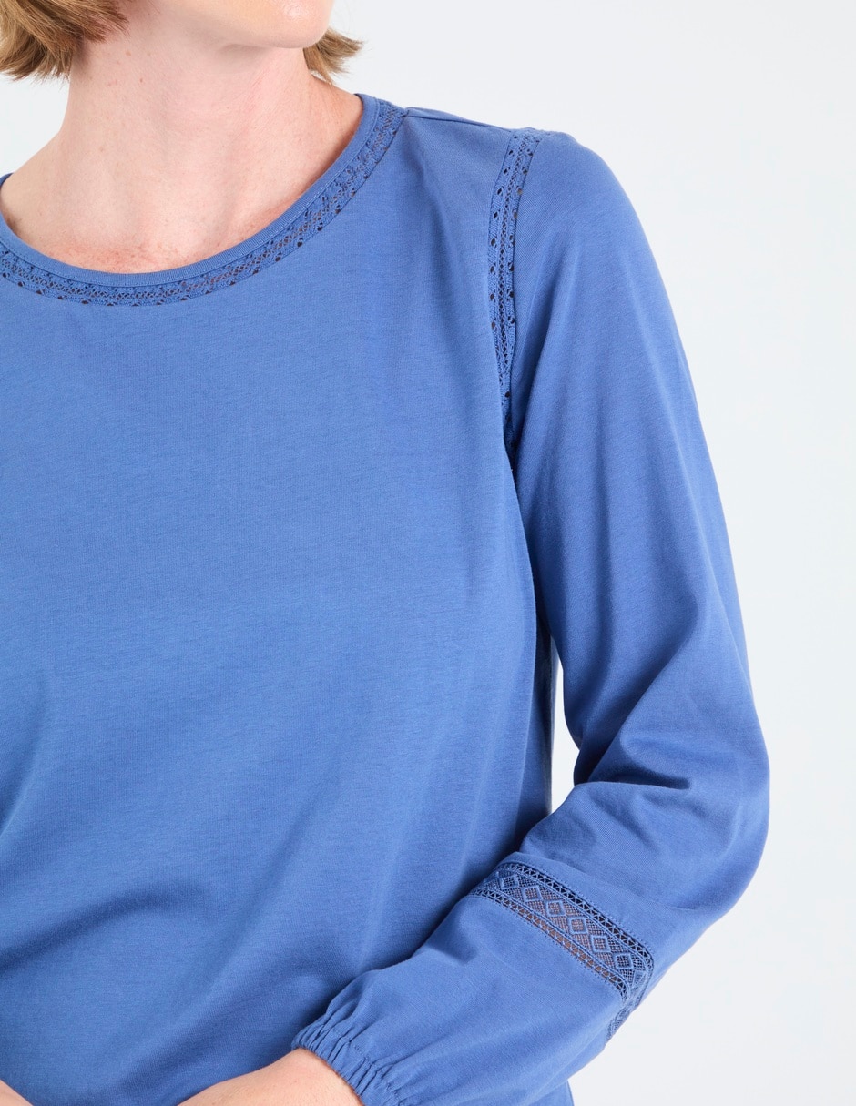 Blusa manga larga para mujer 5
