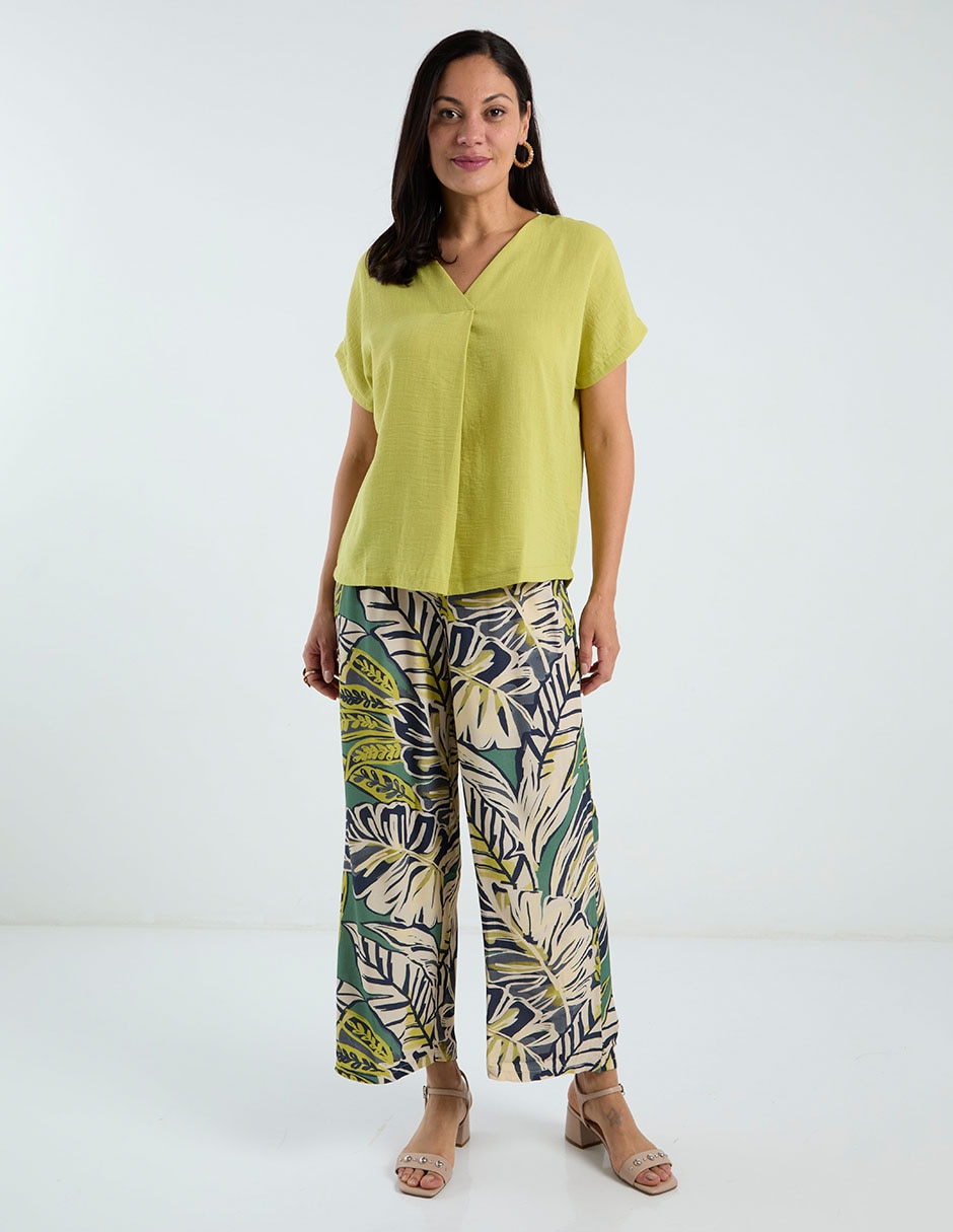 Blusa manga corta para mujer 8