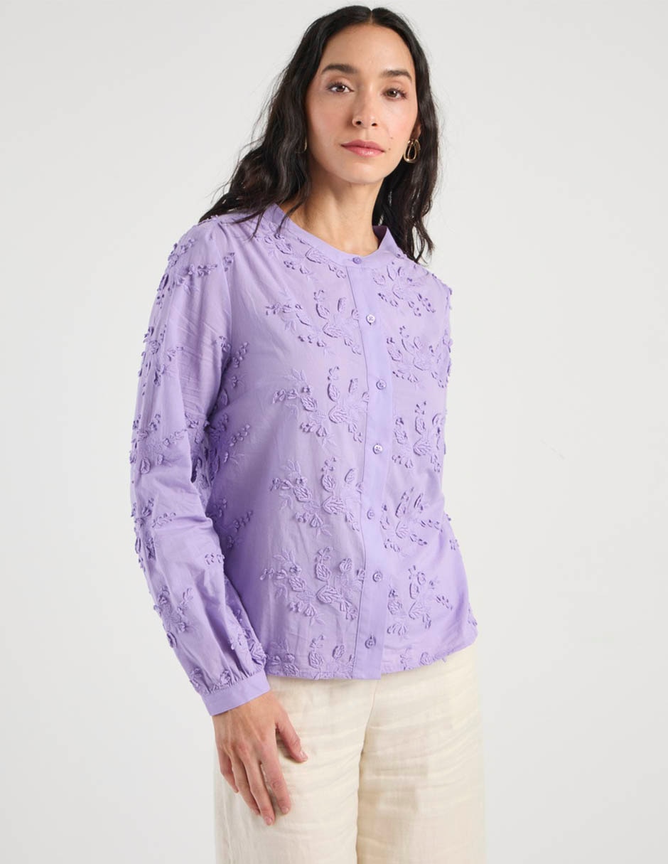 Blusa manga larga para mujer 3