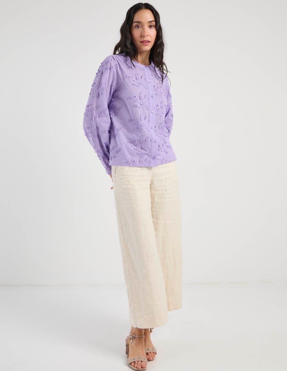 Blusa manga larga para mujer 4