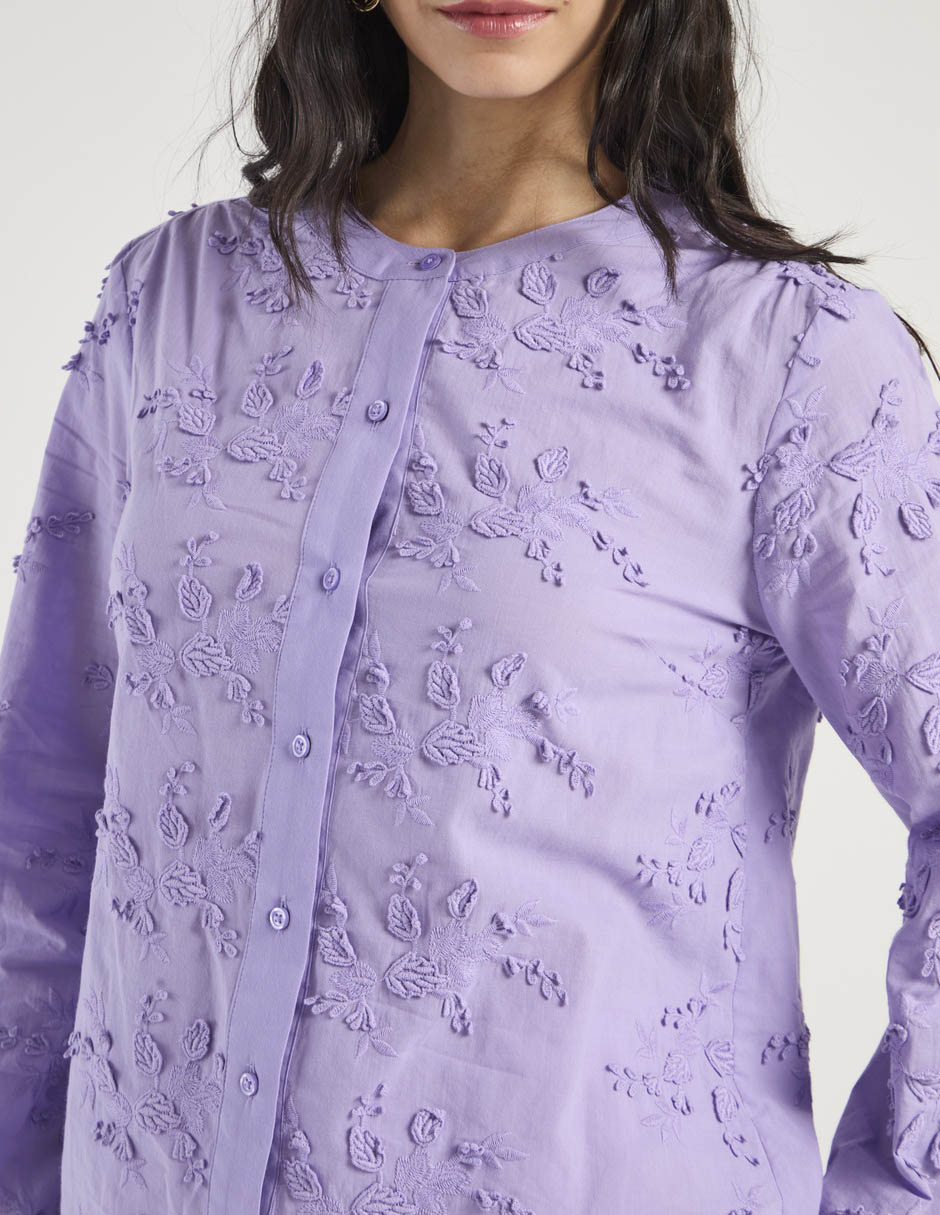 Blusa manga larga para mujer 5