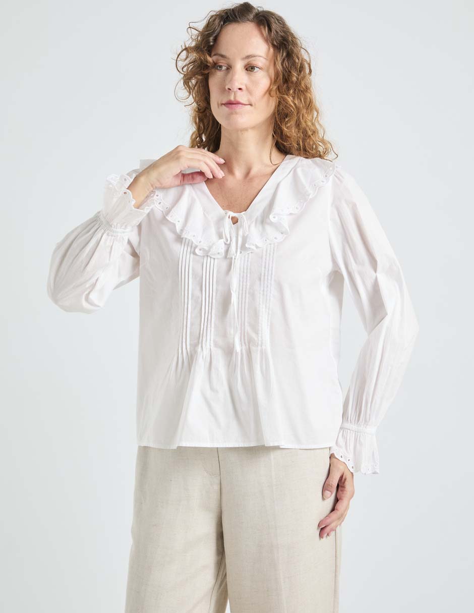 Blusa Talbots manga larga para mujer