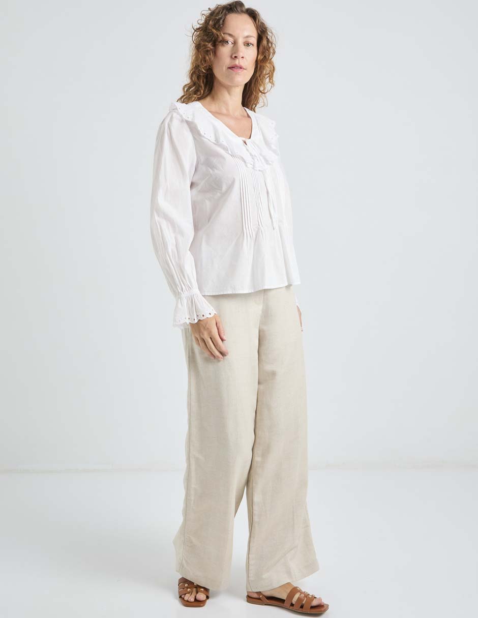 Blusa Talbots manga larga para mujer