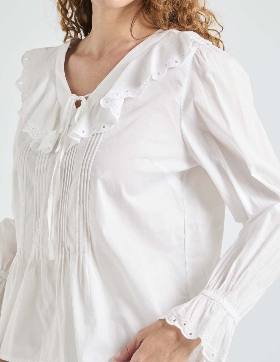 Blusa Talbots manga larga para mujer