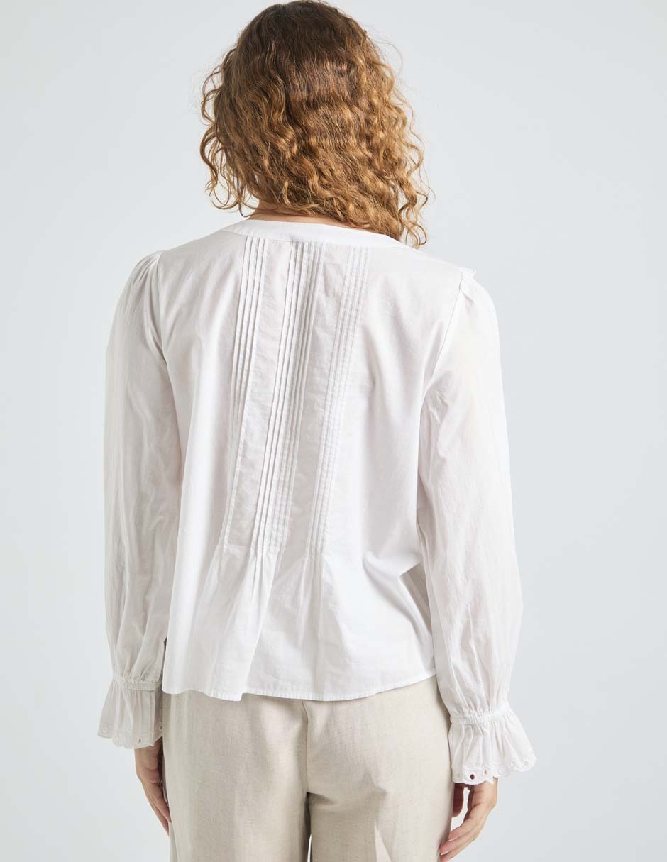 Blusa Talbots manga larga para mujer