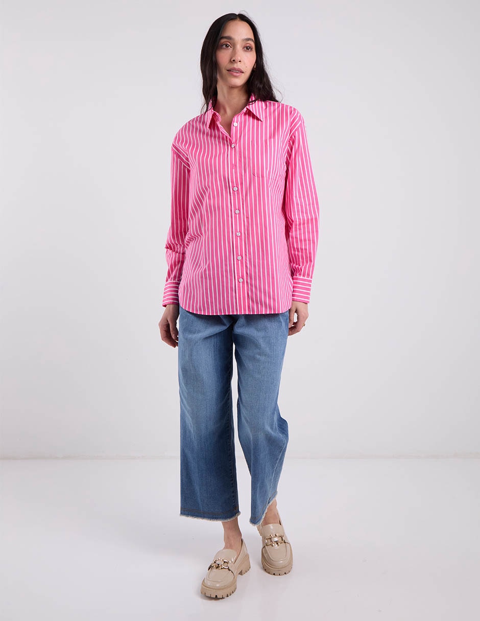 Blusa camisera manga larga para mujer 7