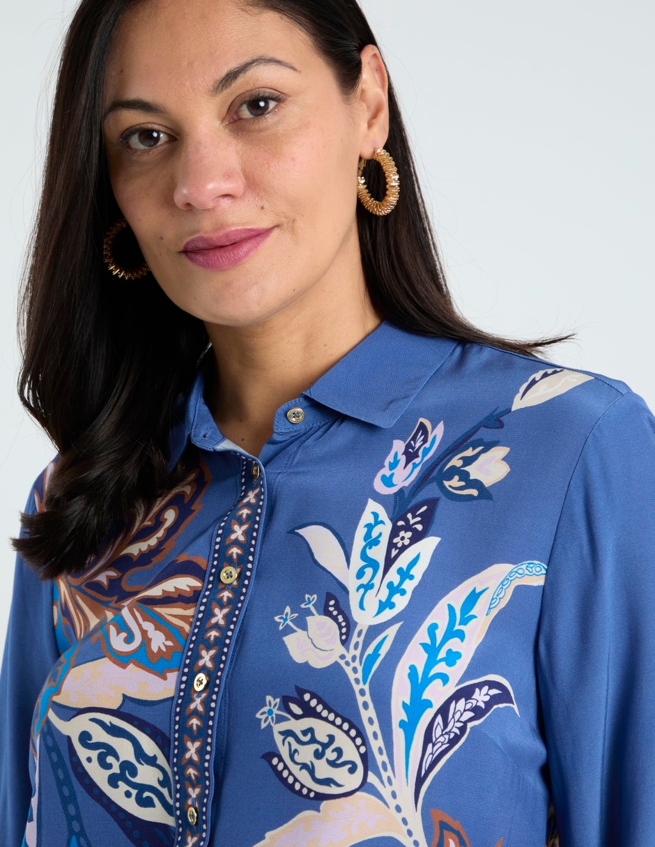 Blusa Talbots manga larga para mujer