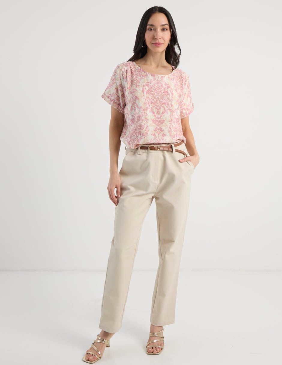 Blusa manga corta para mujer 3