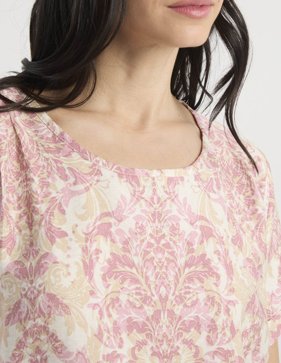 Blusa manga corta para mujer 4