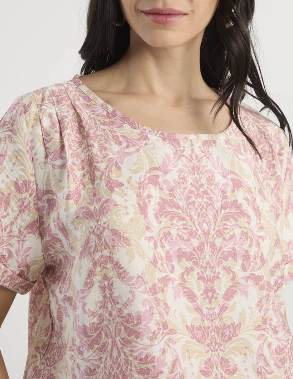 Blusa manga corta para mujer 5