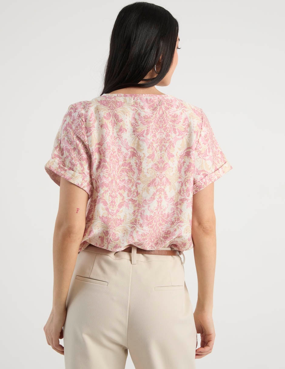 Blusa manga corta para mujer 6