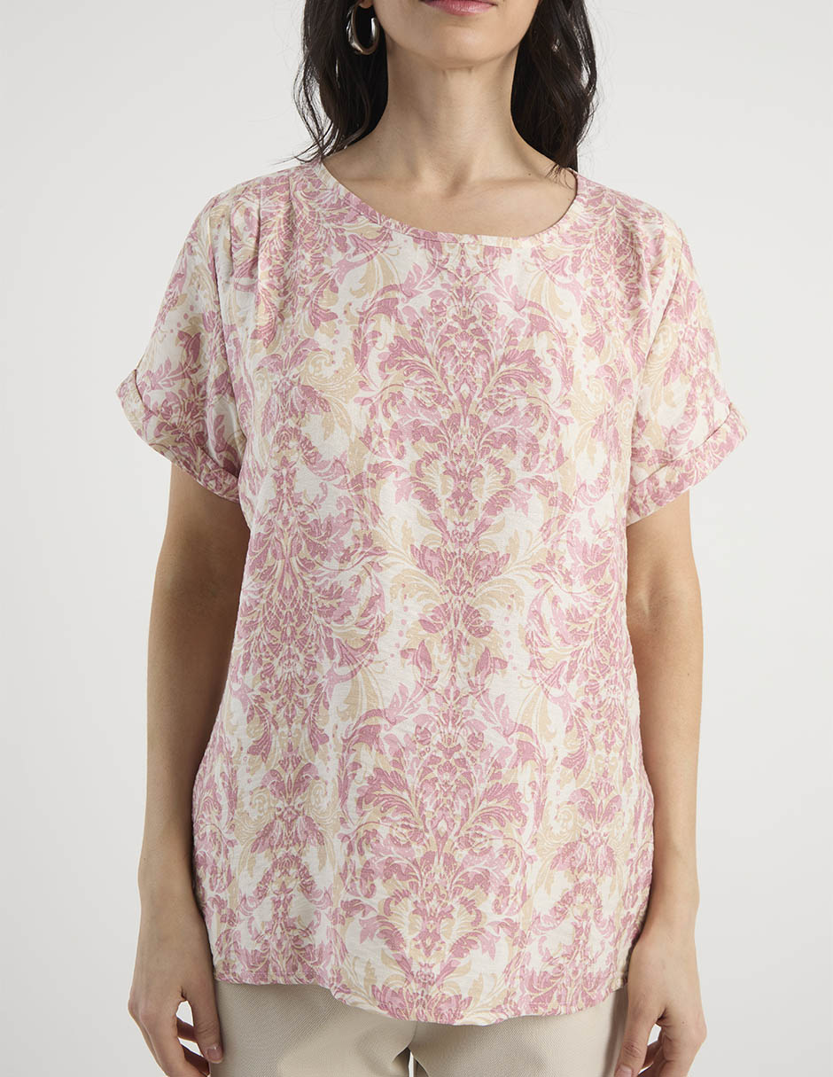 Blusa manga corta para mujer 7