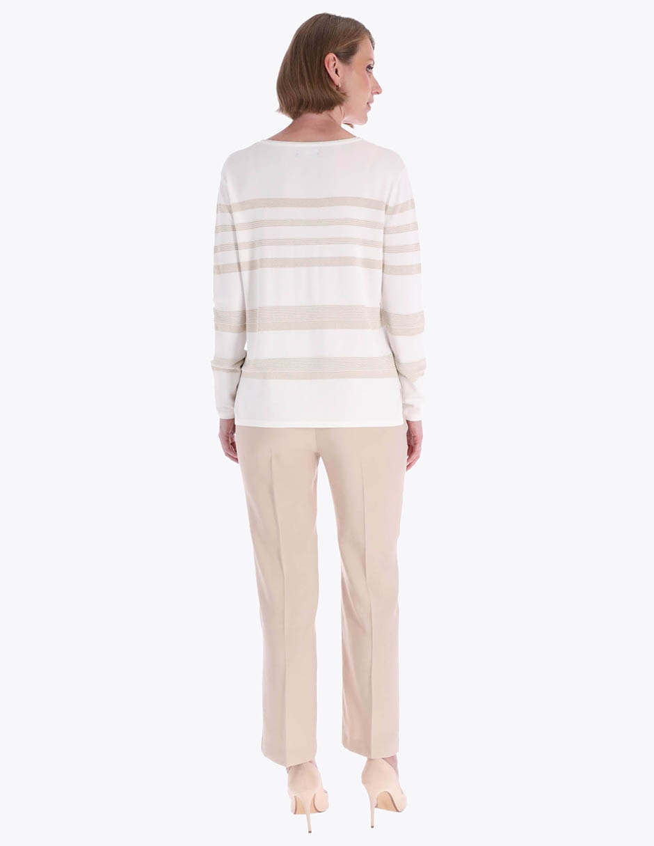 Suéter cuello redondo para mujer 4