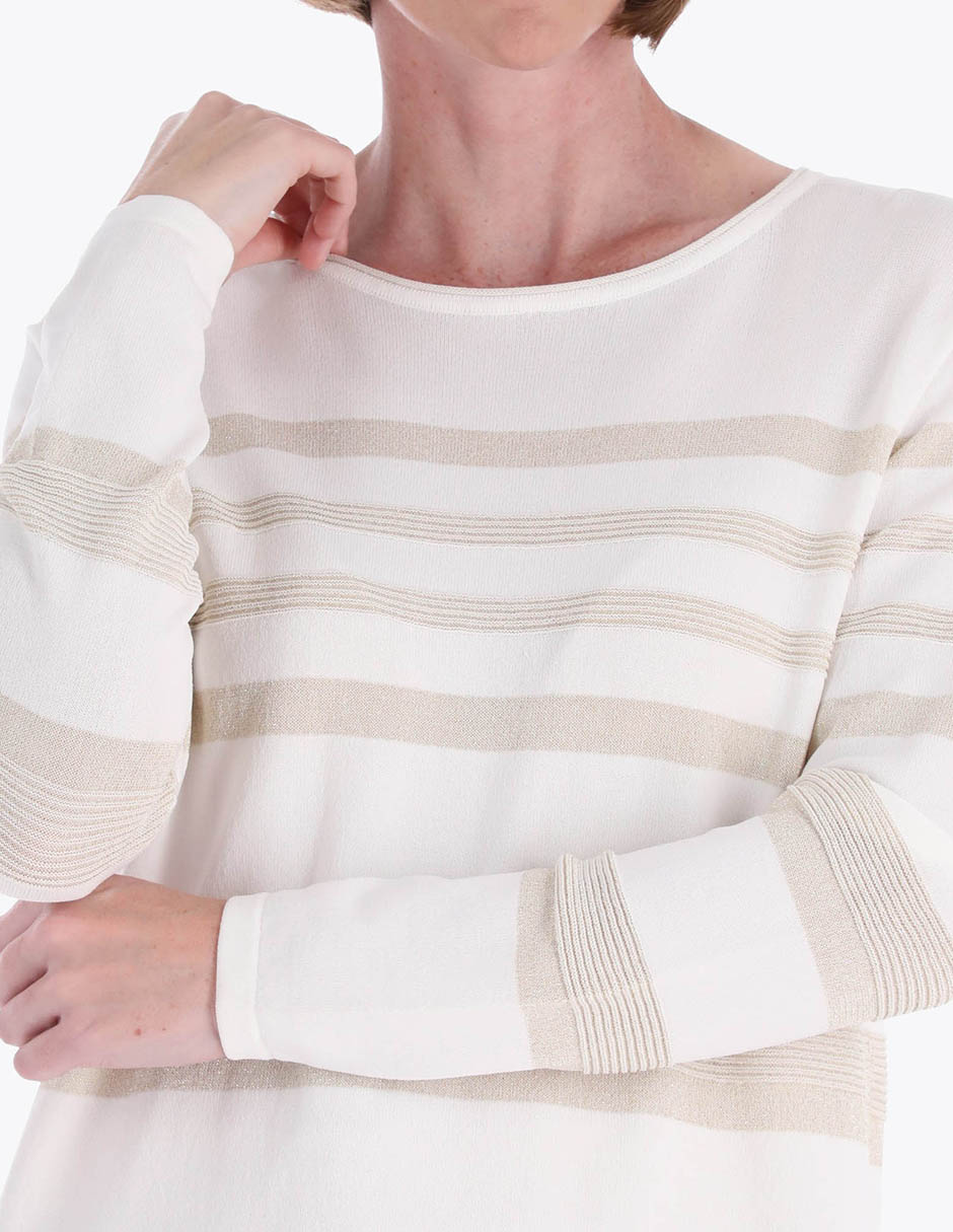 Suéter cuello redondo para mujer 2