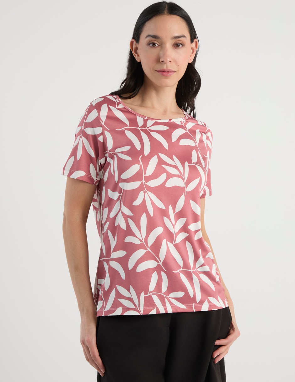 Playera manga corta cuello redondo para mujer 2