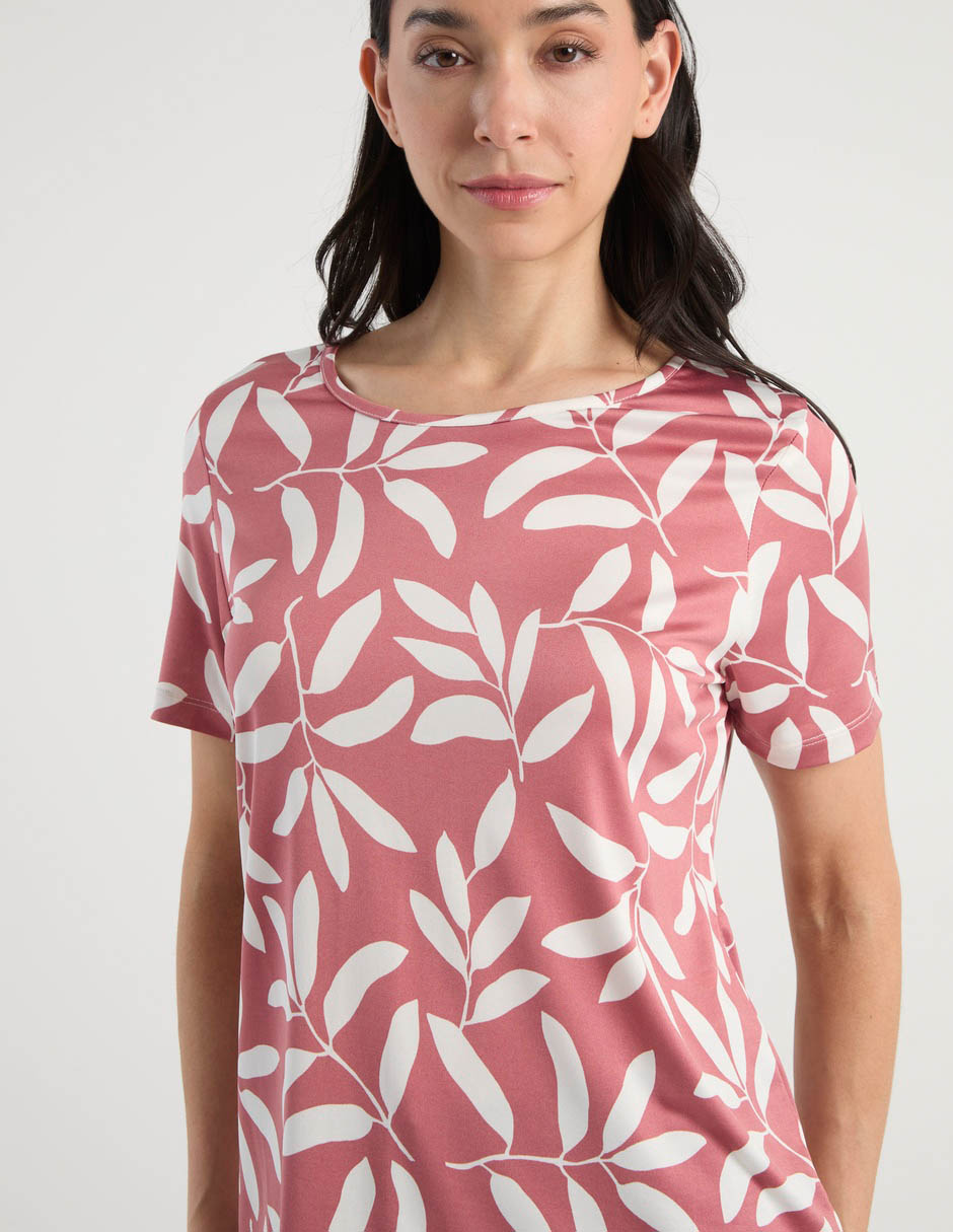 Playera manga corta cuello redondo para mujer 5