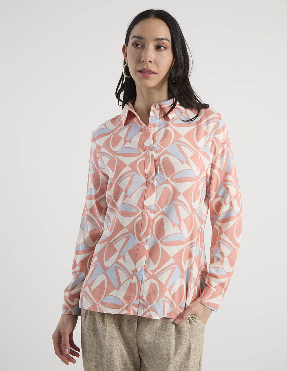 Blusa manga larga para mujer