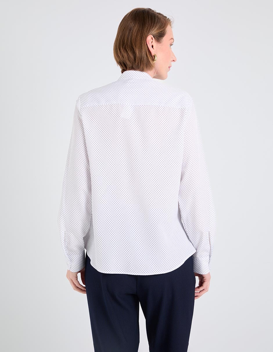 Blusa camisera manga larga para mujer 6