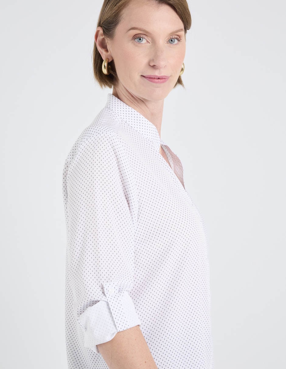 Blusa camisera manga larga para mujer 9