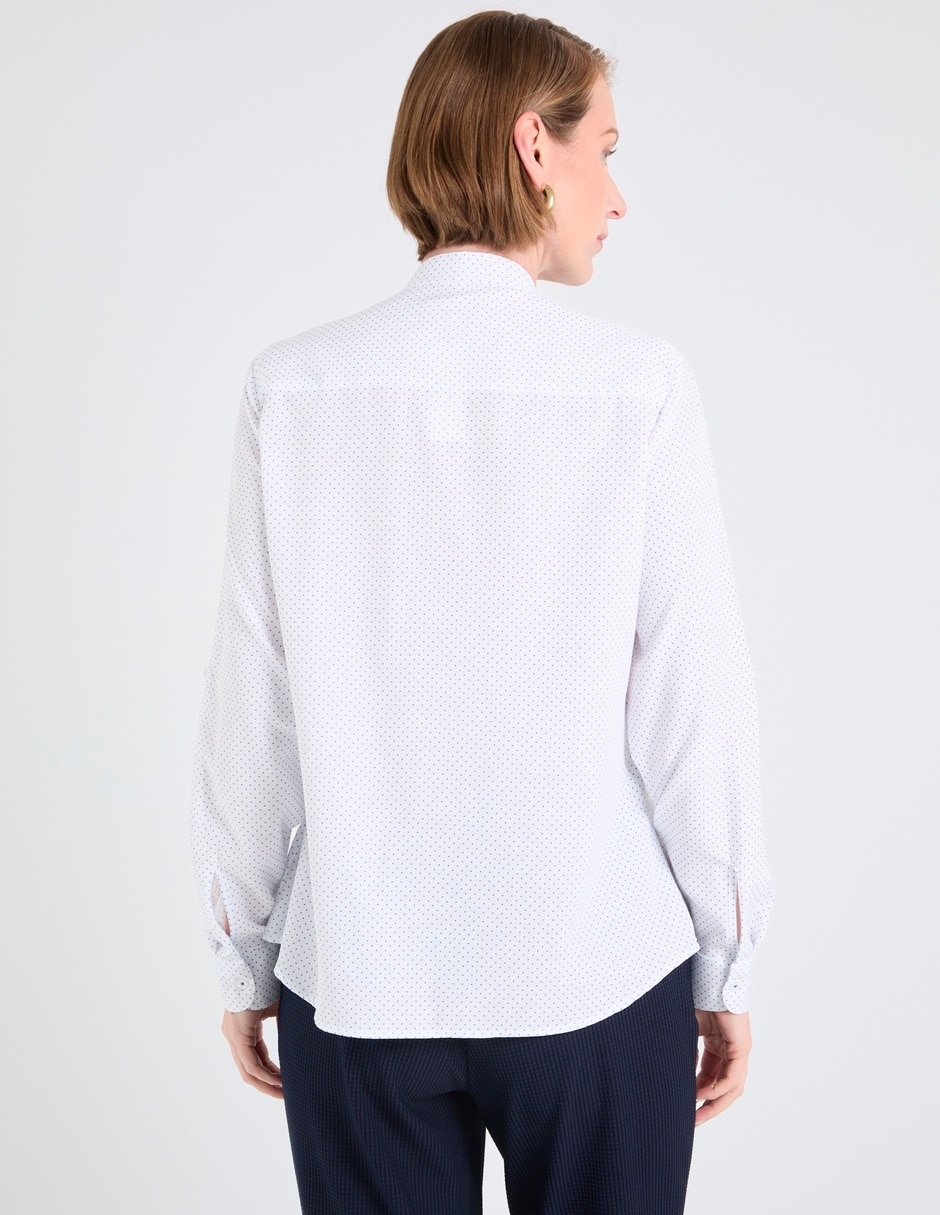 Blusa camisera manga larga para mujer 6