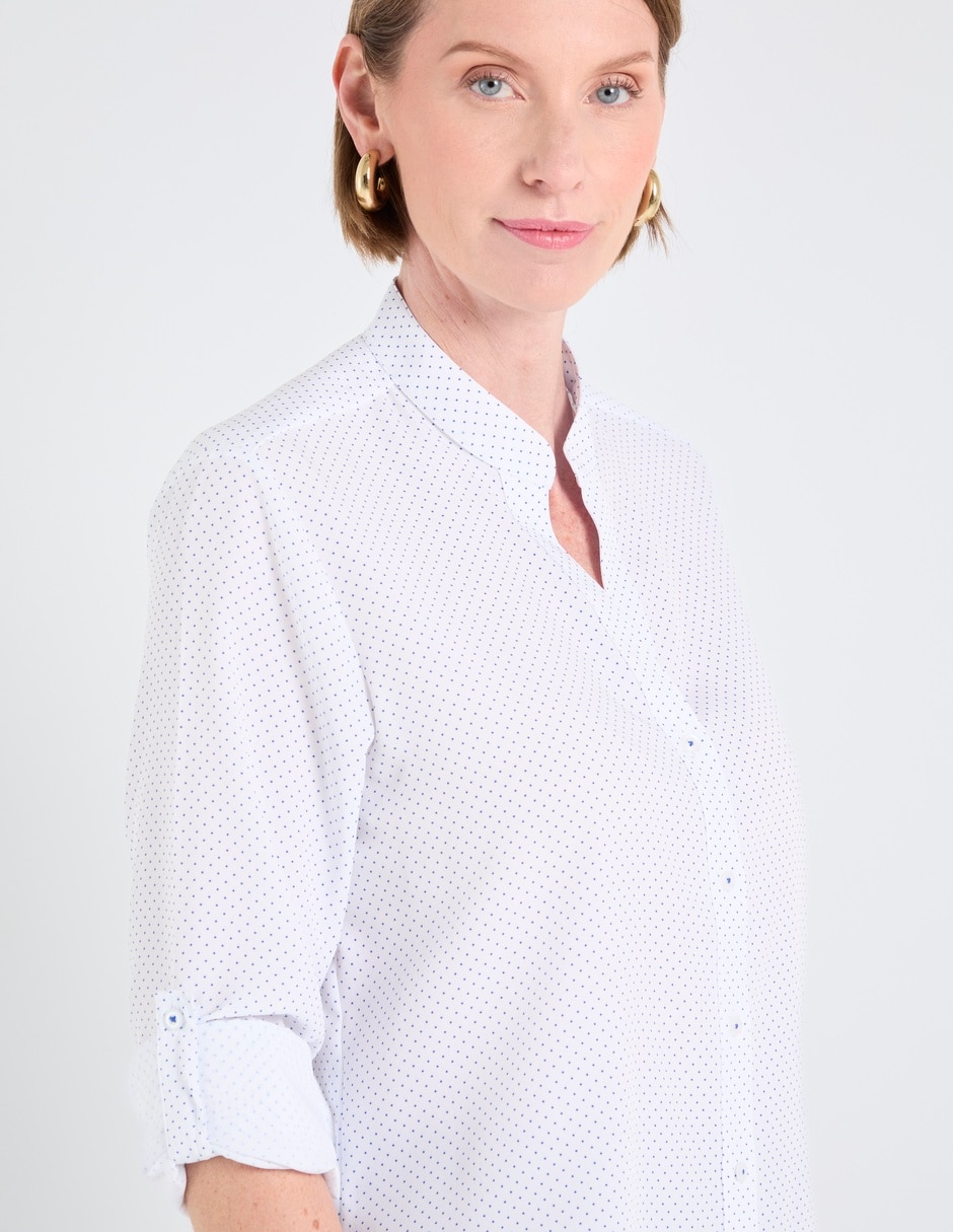 Blusa camisera manga larga para mujer 9