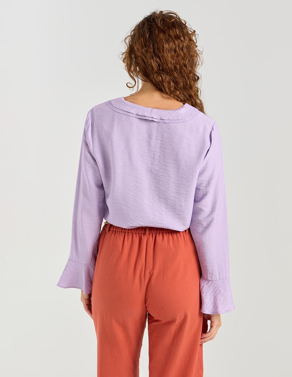 Blusa manga larga para mujer 6