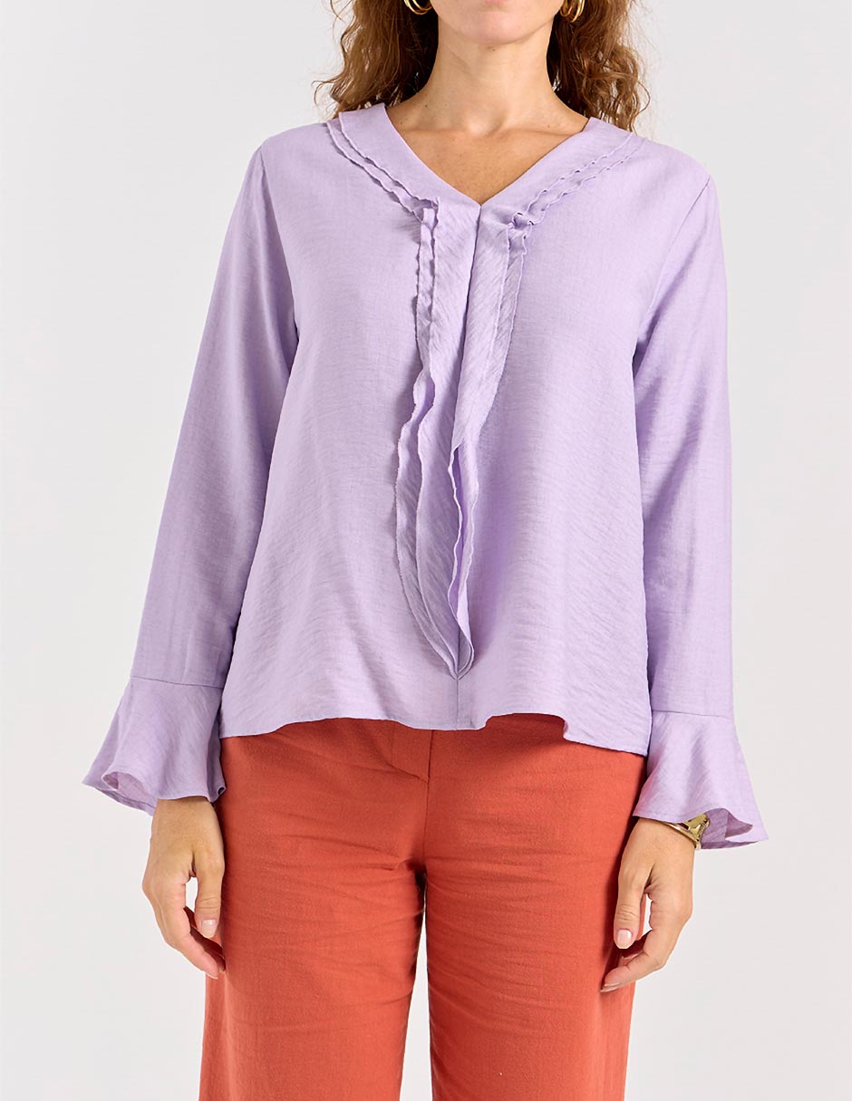 Blusa manga larga para mujer 9