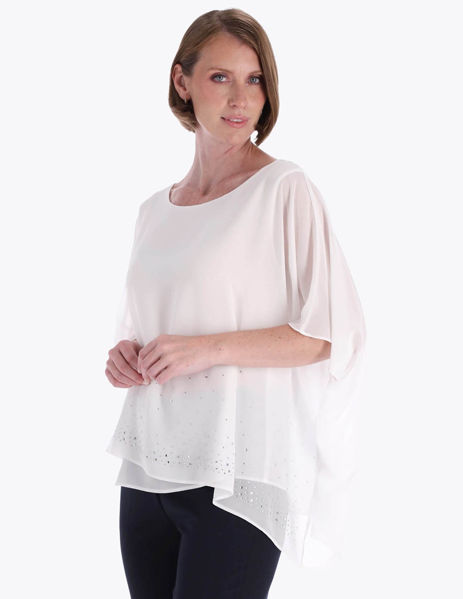 Blusa túnica manga al codo para mujer Blusa túnica manga al codo para mujer