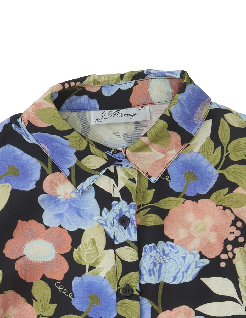 Blusa camisera manga larga para mujer 11