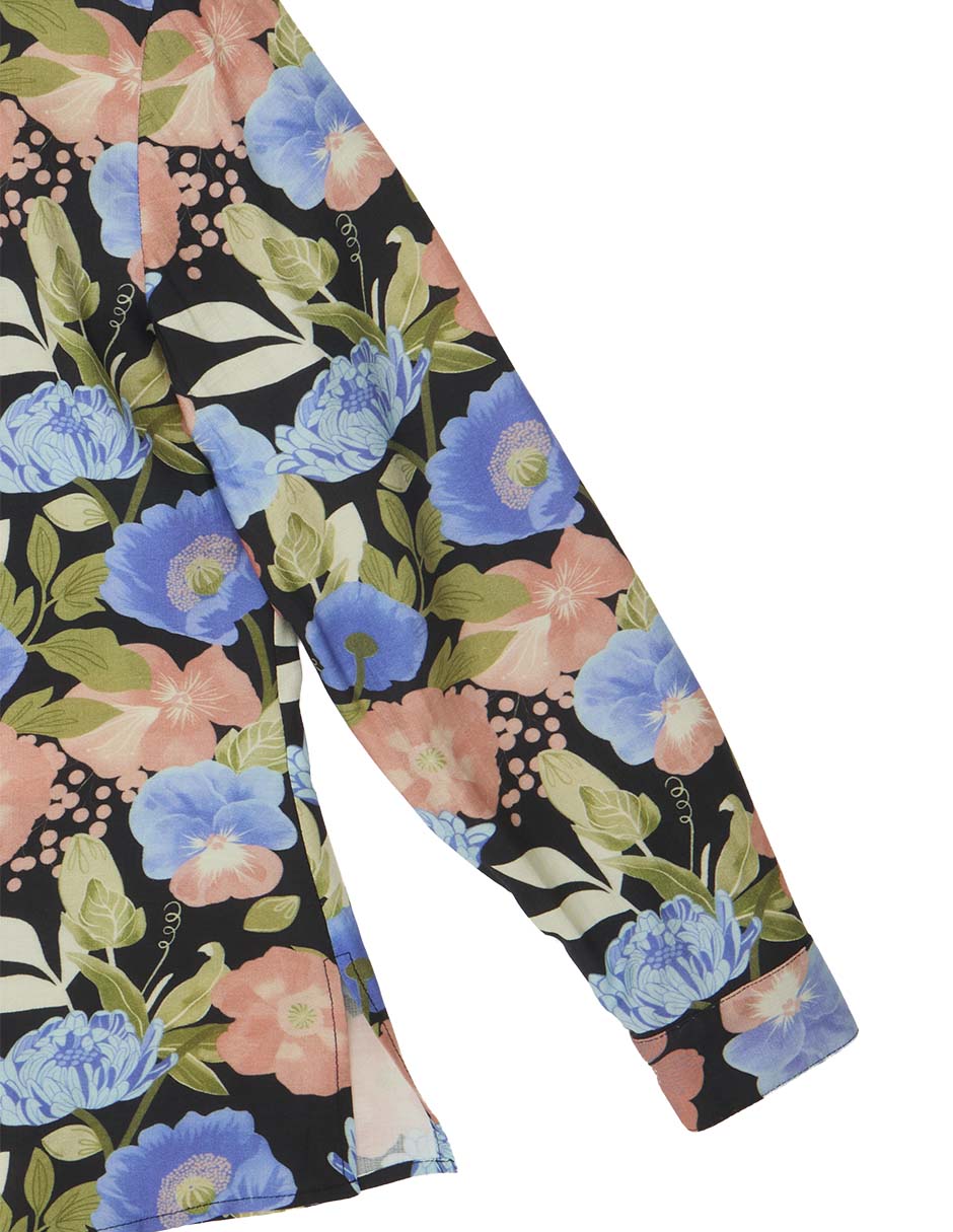 Blusa camisera manga larga para mujer 13