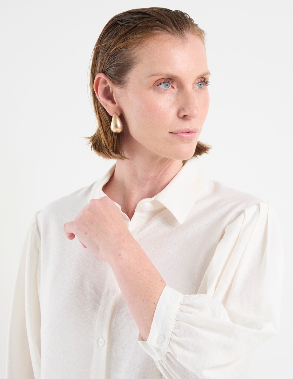 Blusa camisera manga 3/4 para mujer 8