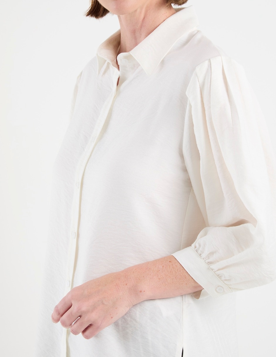 Blusa camisera manga 3/4 para mujer 9
