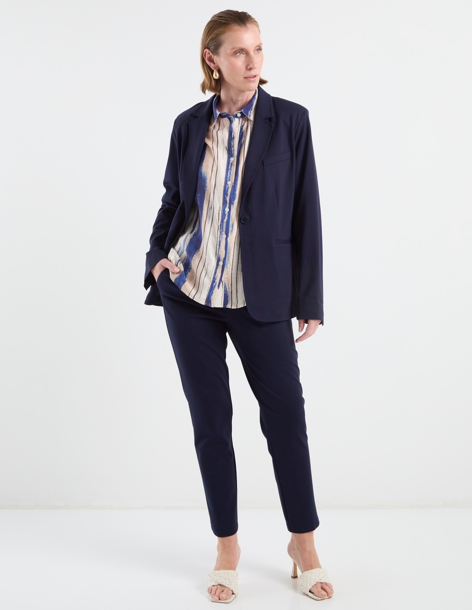 Blusa camisera manga 3/4 para mujer 8