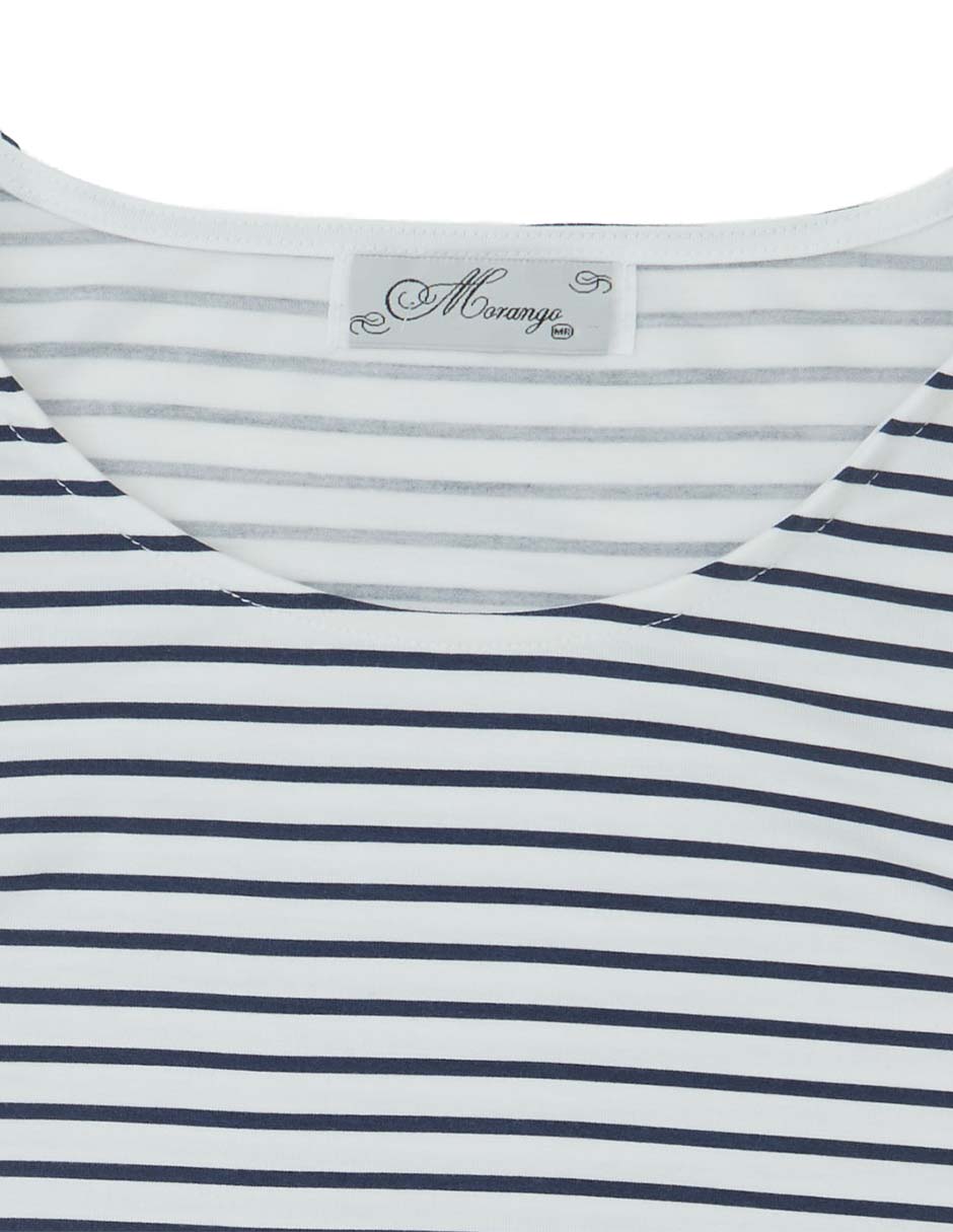 Playera manga 3/4 cuello redondo para mujer 2