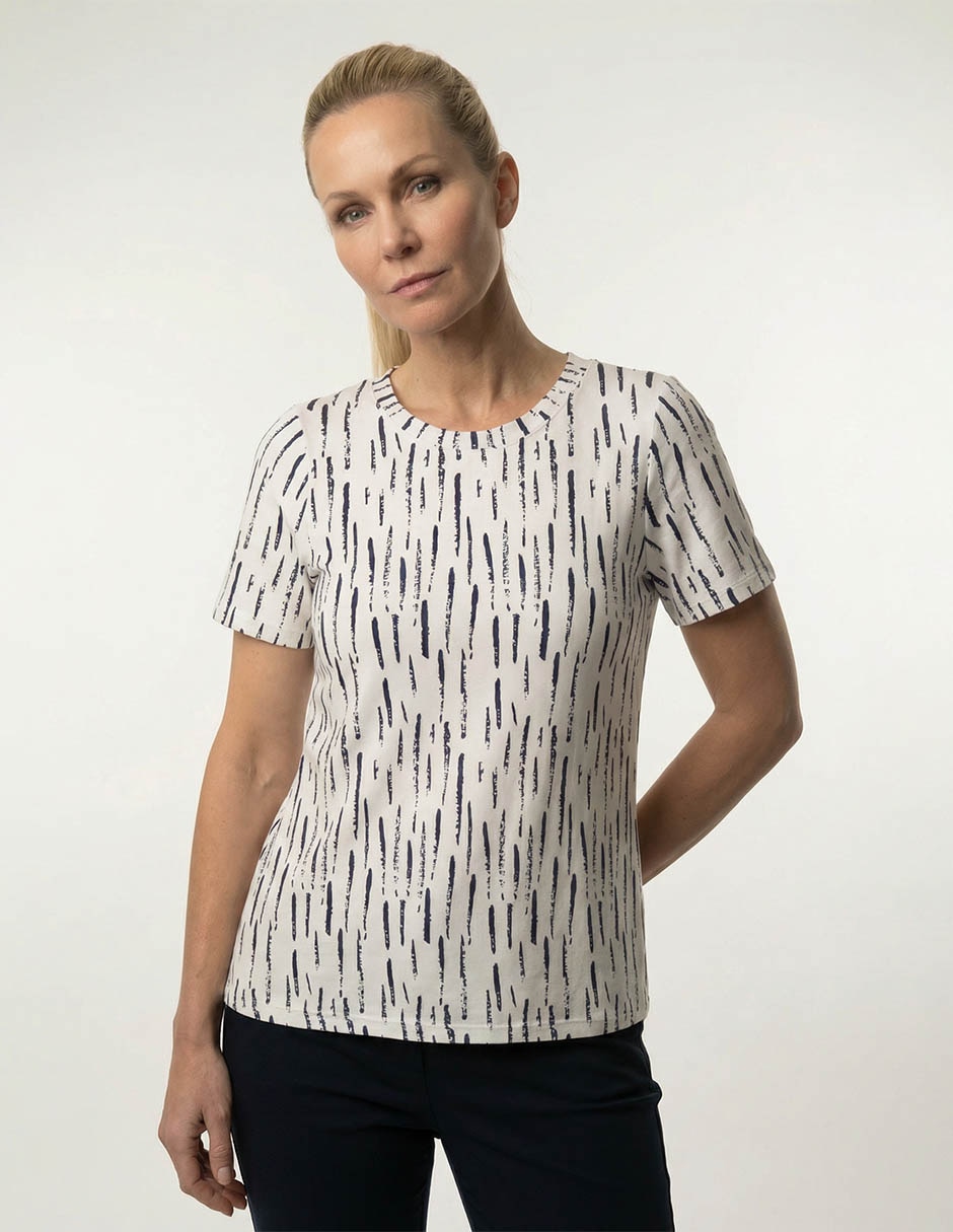 Playera manga corta cuello redondo para mujer Playera manga corta cuello redondo para mujer