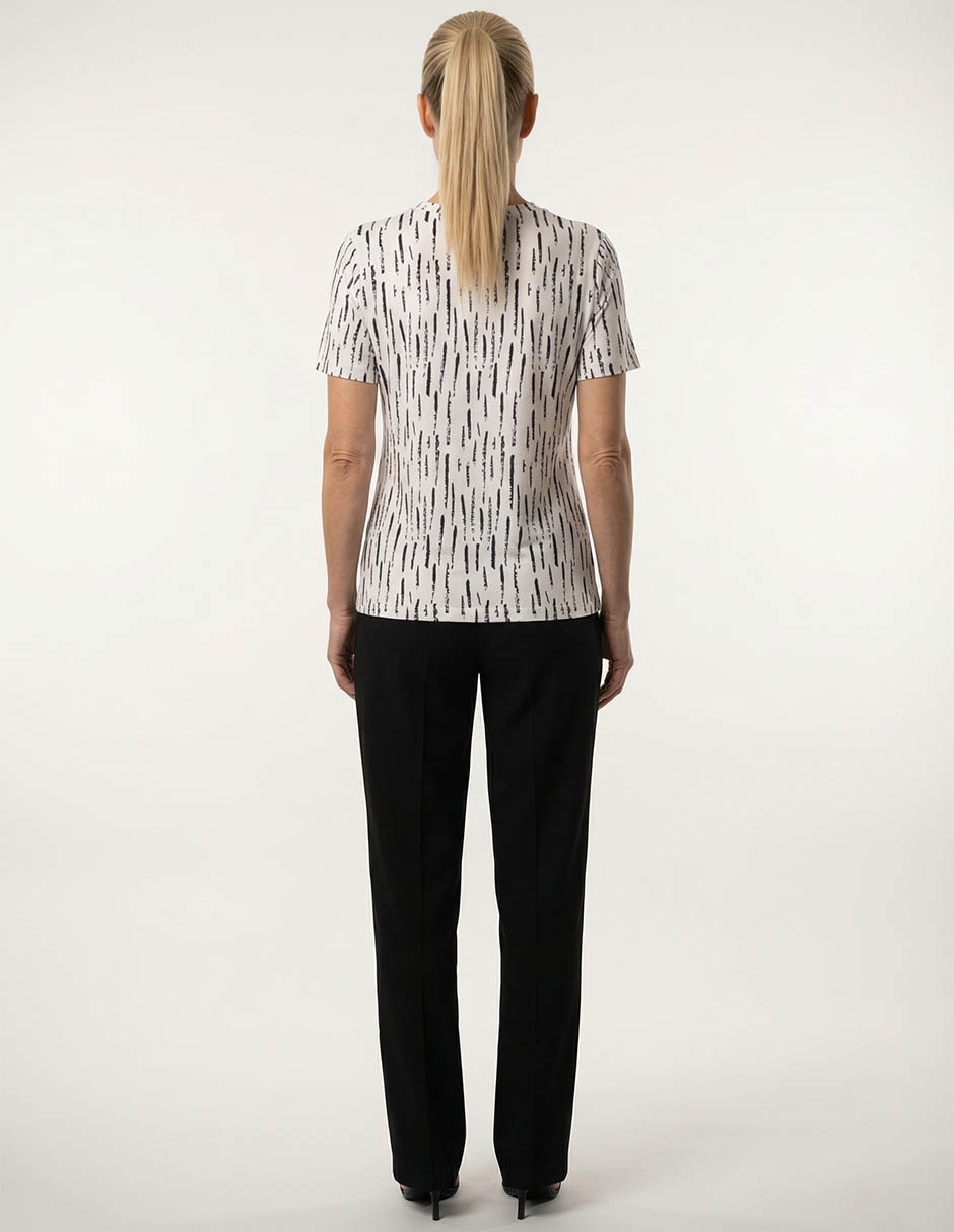 Playera manga corta Morango cuello redondo para mujer